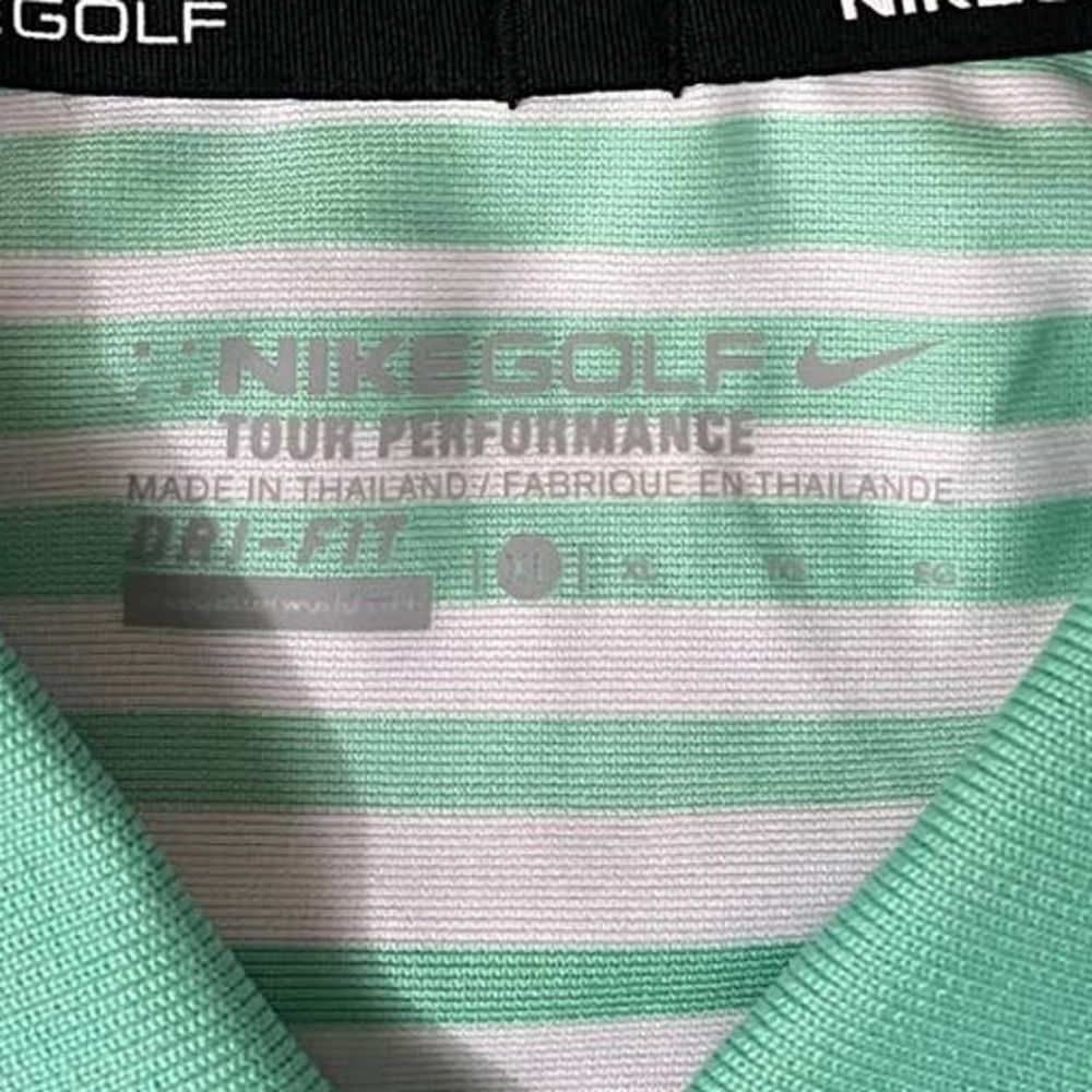 Nike Mens Tour Performance Green Golf Polo XL in good condition - Picture 6 of 7